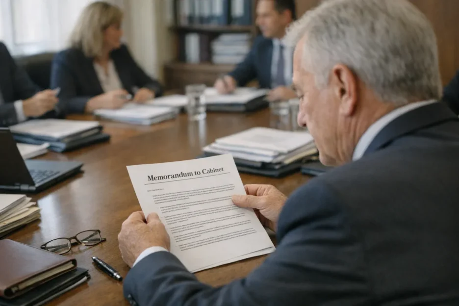 Why Governments Use a Memorandum to Cabinet for Policy Proposals